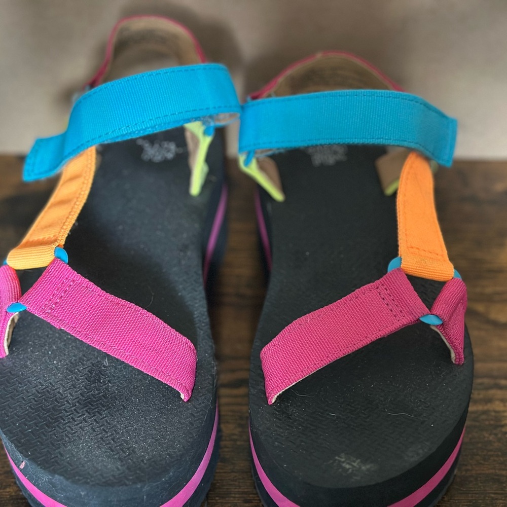 Wild Fable Sandals in Pink, Blue, and Orange